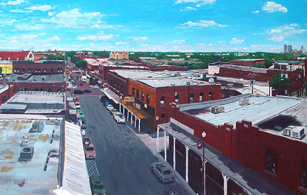 Artwork of Fort Worth Cowtown
