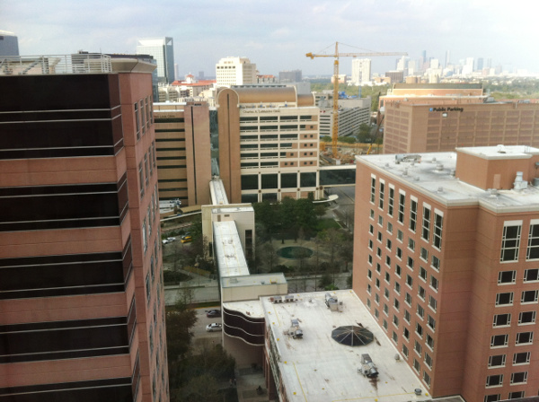 Looking at Houston from MD Anderson