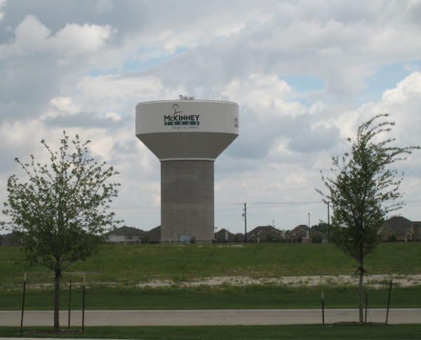 Water Tower in McKinney TX