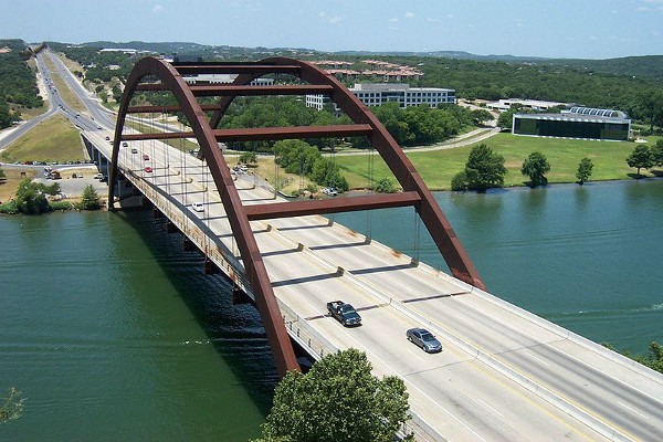 Pennybacker Bridge on Highway 360 just south of the intersection with RM 2222